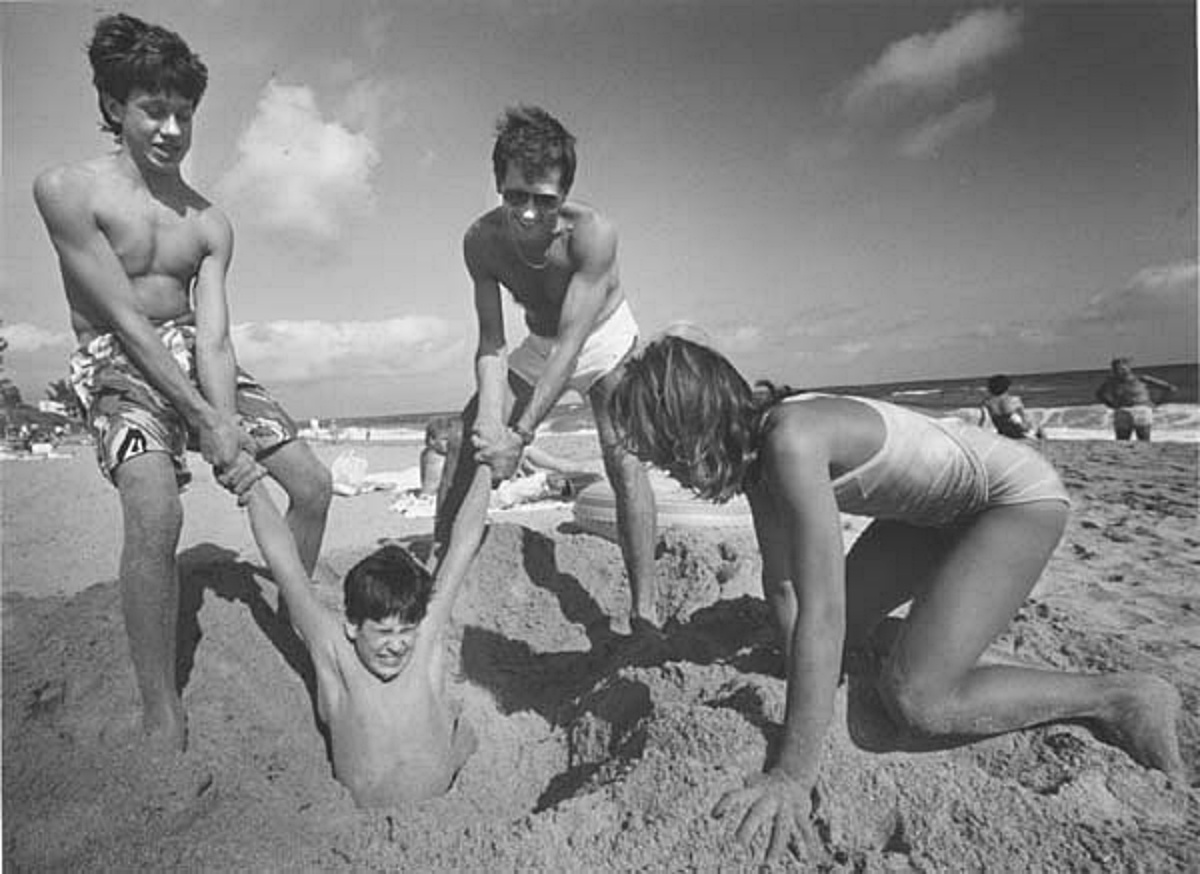 Kids play at Red Reef Park