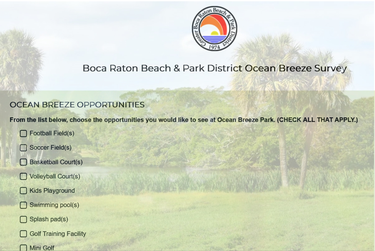 Ocean Breeze Visioning Survey