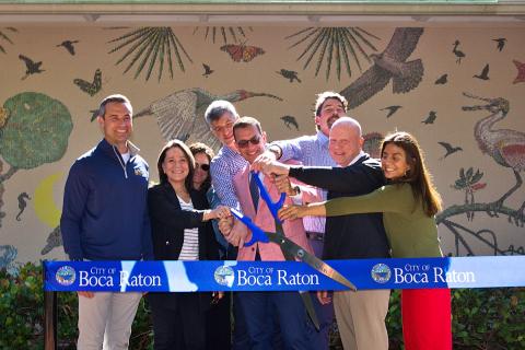 Mural Ribbon Cutting