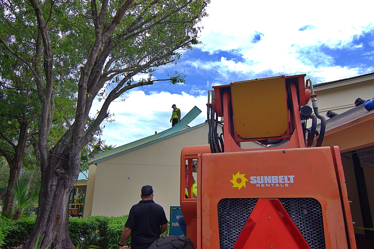 Roofers working at Sugar Sand Park