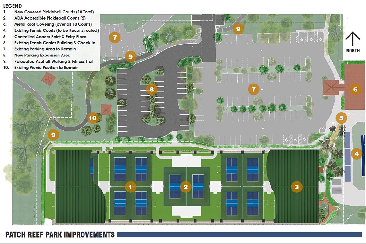 New Patch Reef Pickleball Facility Design