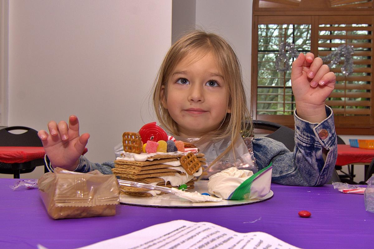 A girl and her finished house