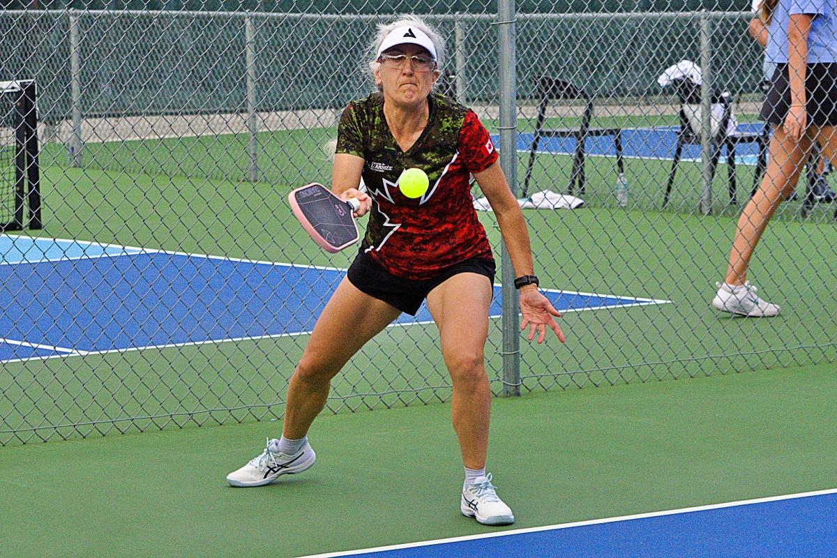 A forehand at the Boca Masters