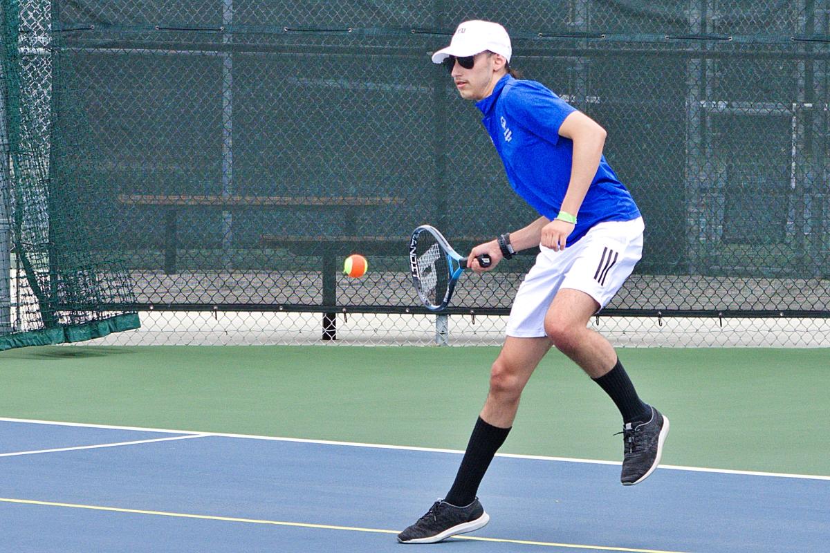 A forehand during Special Olympics tennis at Patch Reef Park.