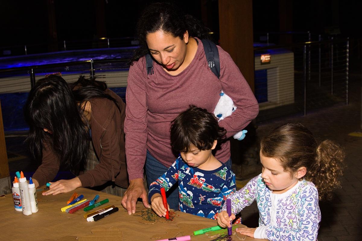Making crafts at Gumbo Limbo