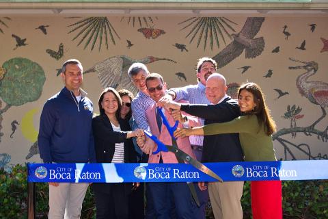 Mural Ribbon Cutting