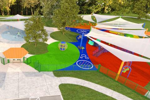 Architect's design of Patch Reef Playground