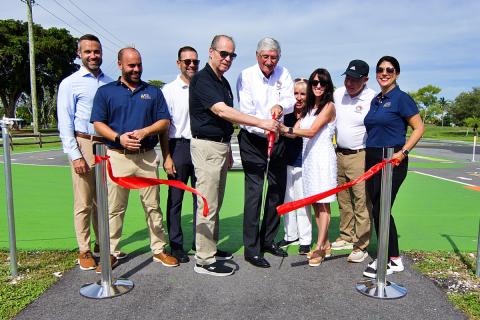 Ribbon is cut at North Park Traffic Garden