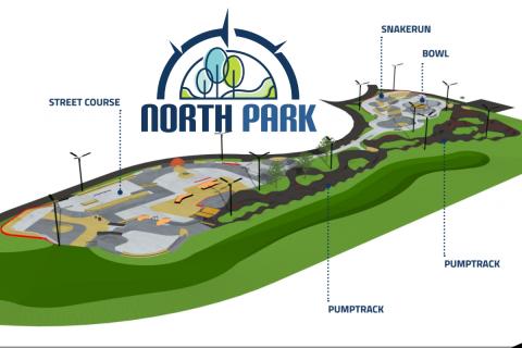 Skatepark Design Rendering