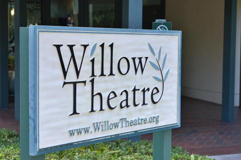 Willow Theatre Sign